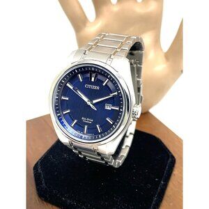 Citizen Men's Watch AW1240-57L Eco Drive Super Titanium Blue Dial Date 42mm